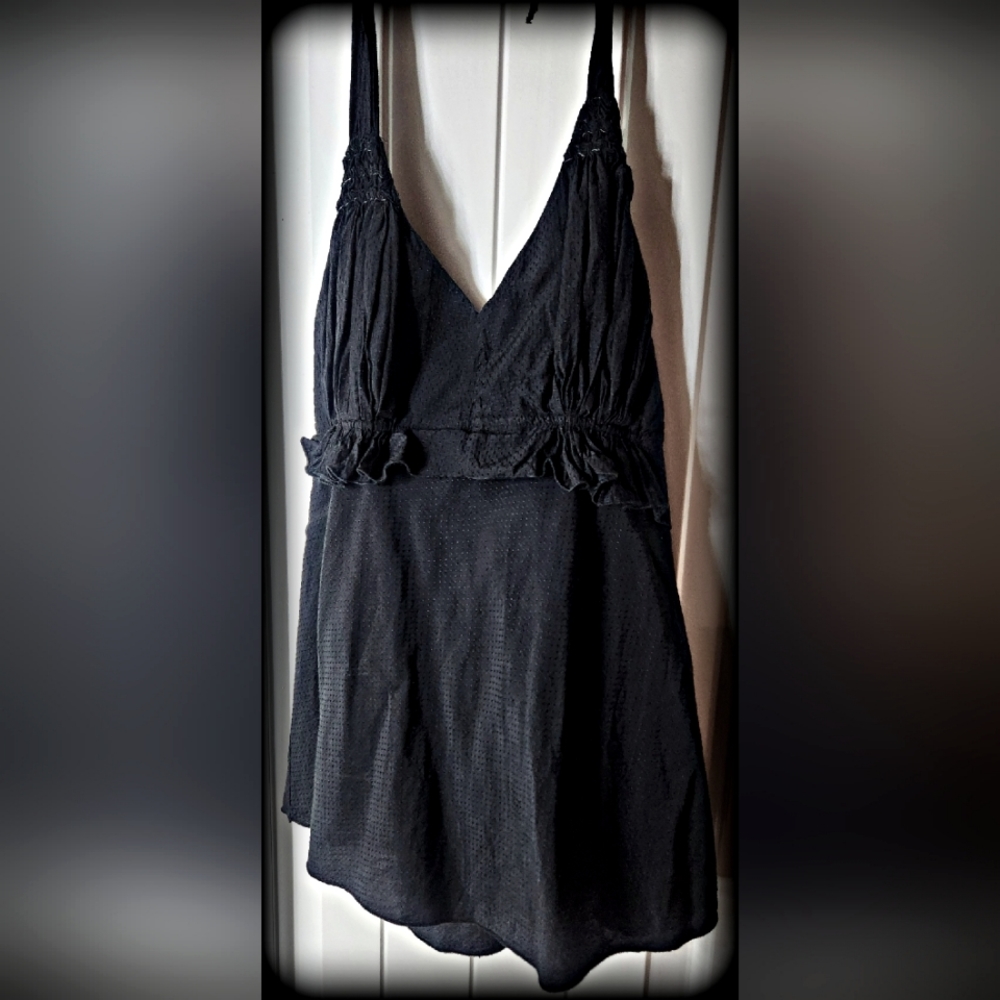 Armani Exchange Sexy V-Neck Backless Halter Top